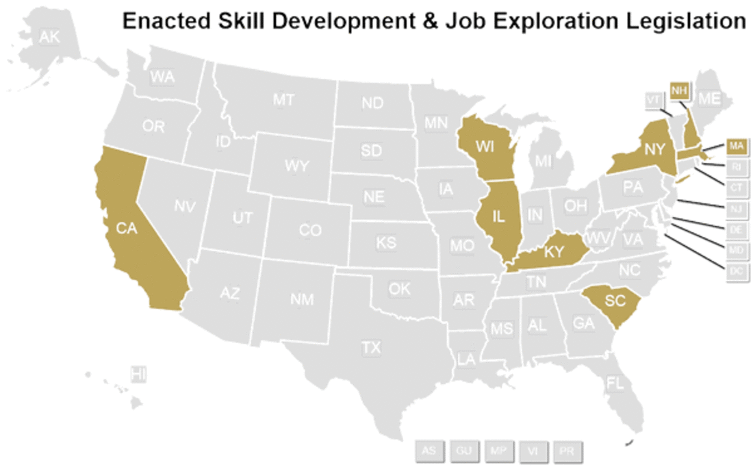 Enacted Skill Development and Job Exploration Legislation