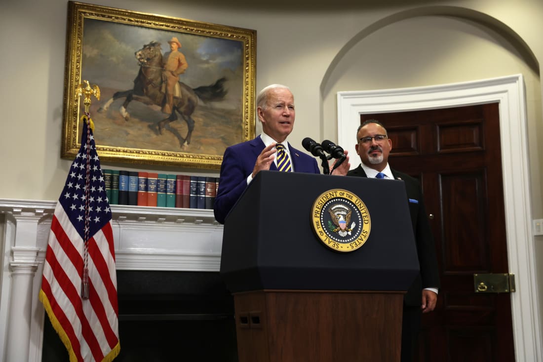 President Biden speaking about student debt relief