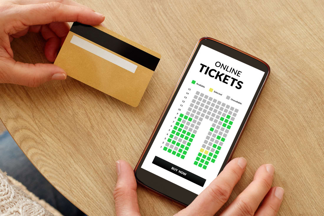 buying tickets on phone
