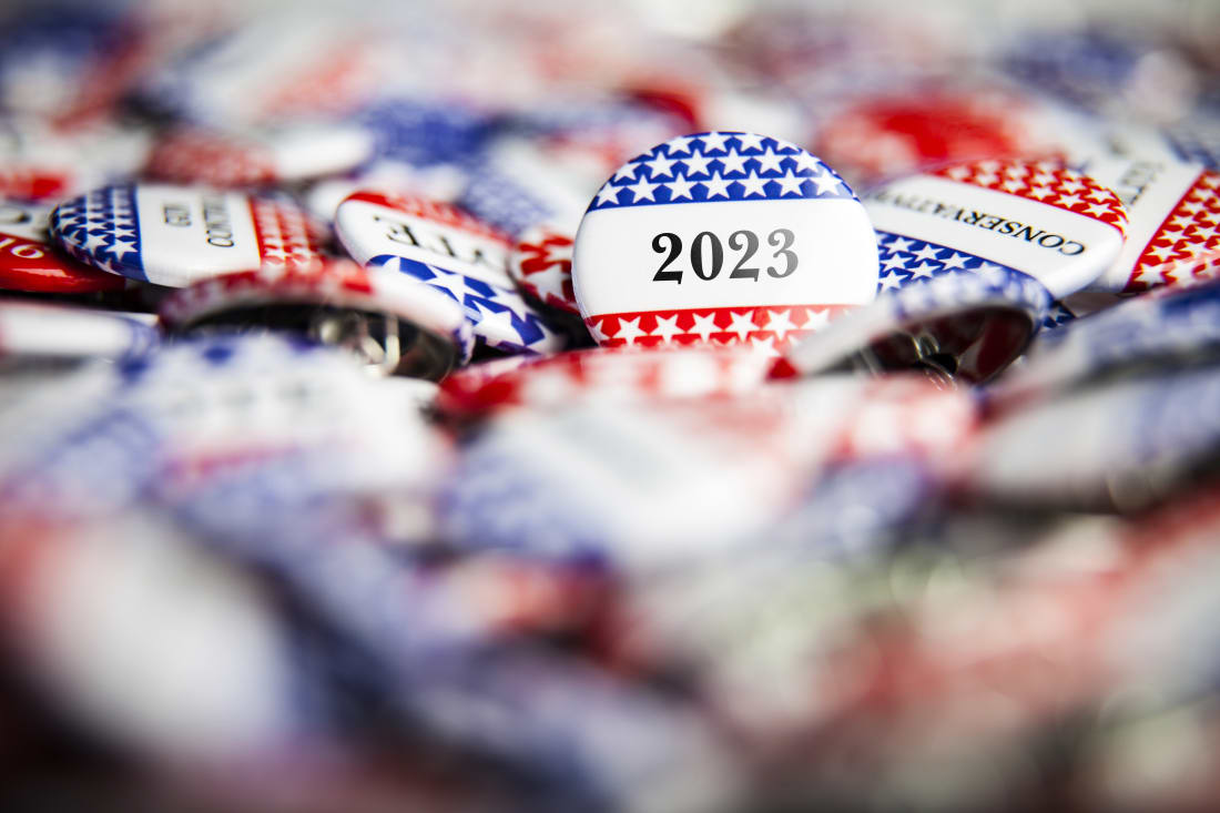 vote 2023 buttons