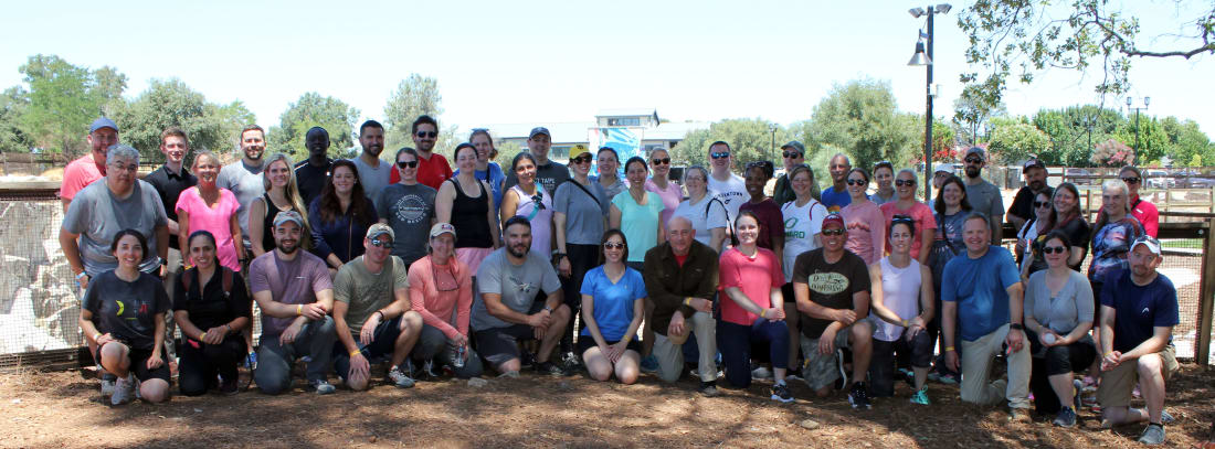 LSMI participants at the outdoor recreation center.