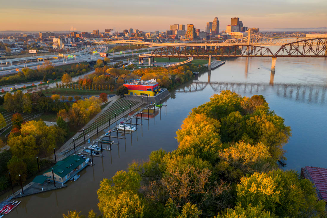 Louisville waterfront and skyline