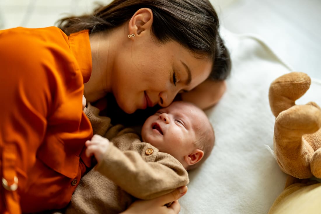 Mom with baby