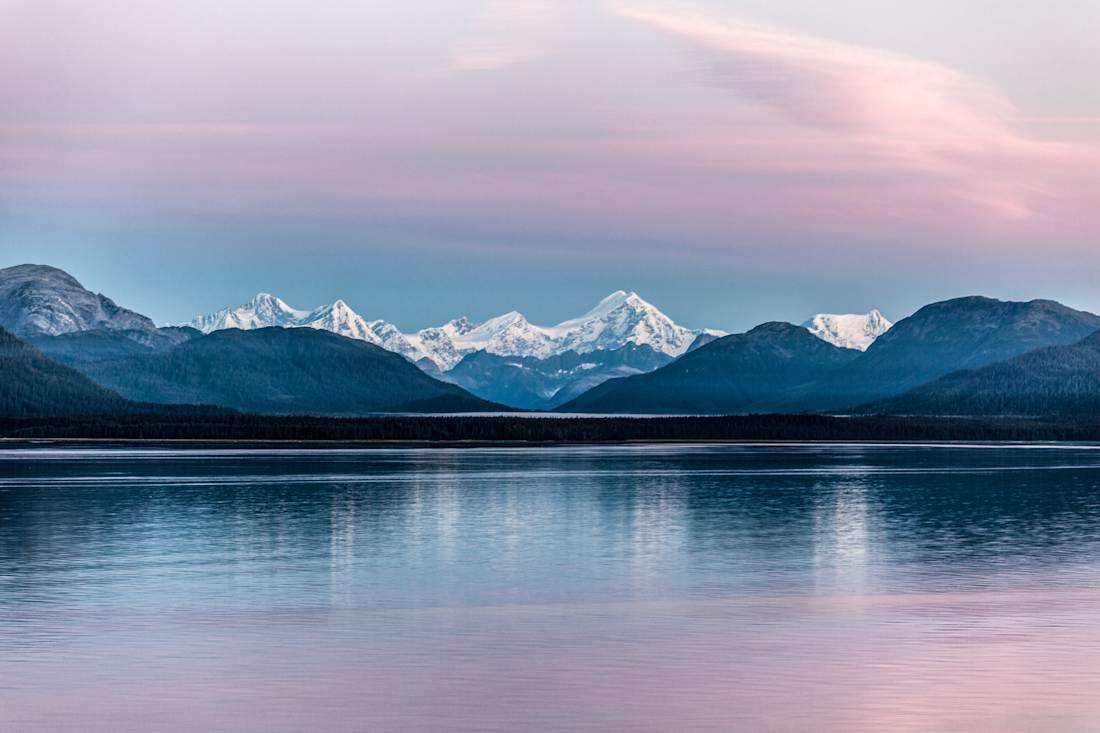 Mountains and lake in Alaska