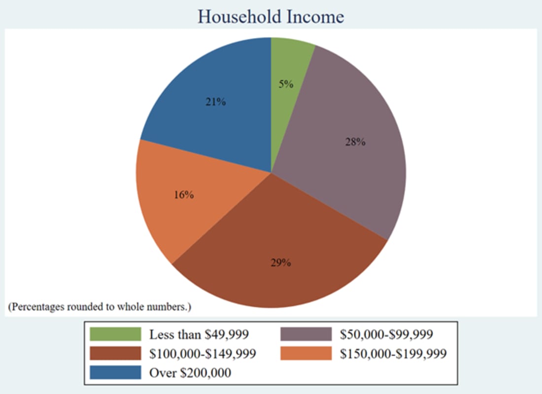Graph 9: Survey Respondents’ Household Income