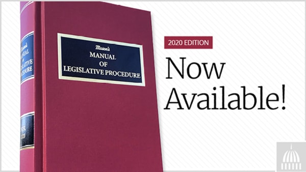 Purchase the Mason's Manual 2020 Edition