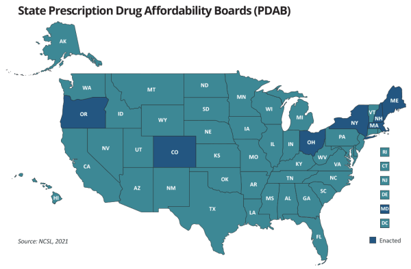 Map of State Prescription Drug Affordability Boards