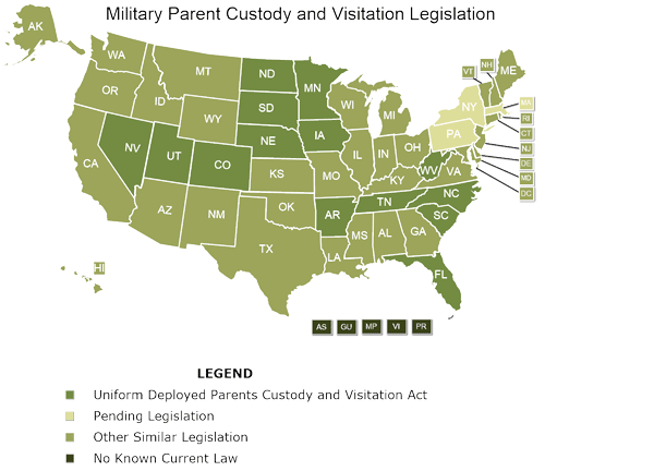 Military Parent Custody and Visitation