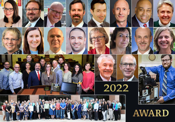 Collage of 2022 Legislative Staff Achievement Award Recipients