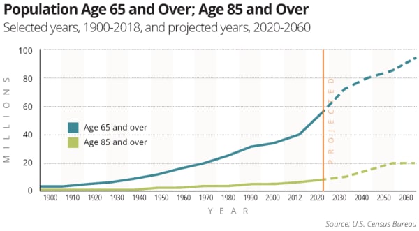 Population Age 65 and Over; Age 85 and Over