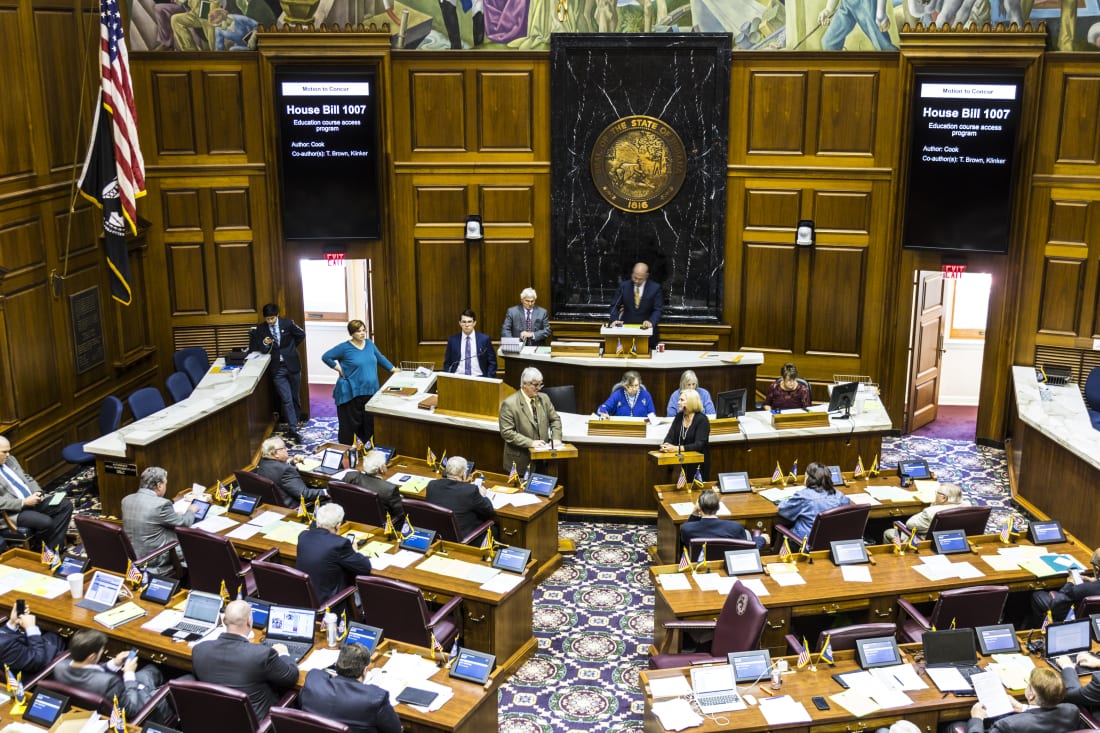 Indiana State House of Representatives in session