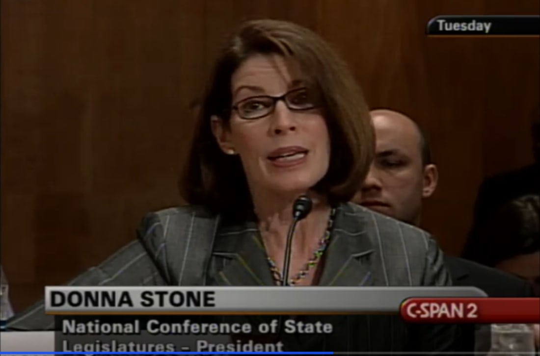 Donna Stone testifying before U.S. House subcommittee