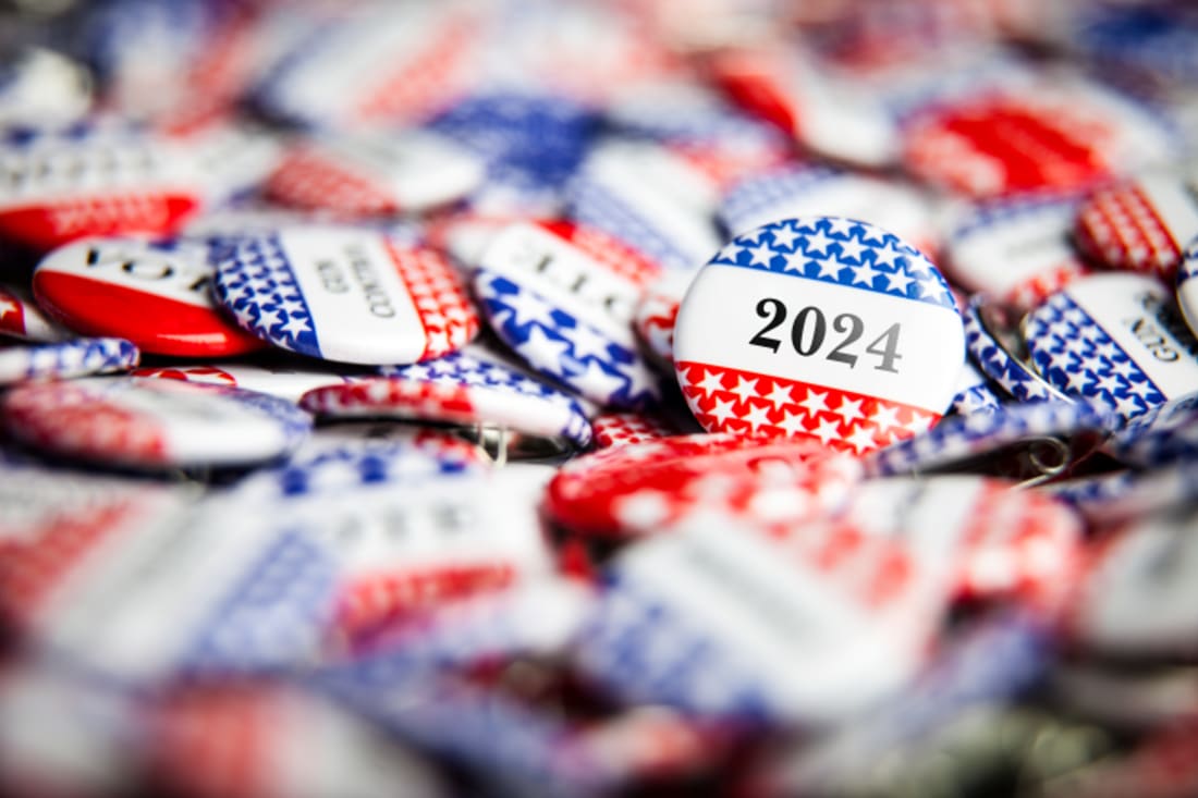 election 2024 voting buttons