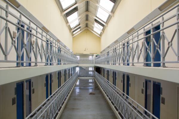 Corridor in an empty prison