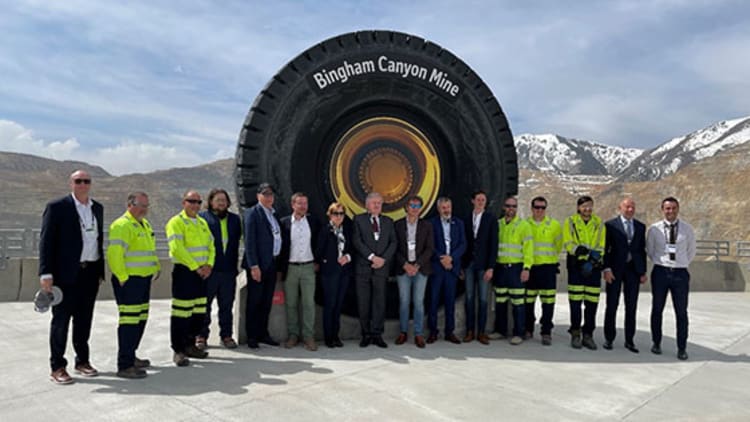 belgian lawmakers tour utah copper mine