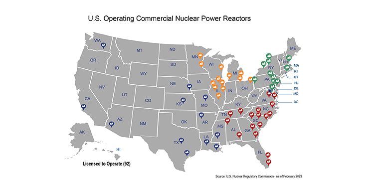 U.S. Operating Commercial Nuclear Power Reactors