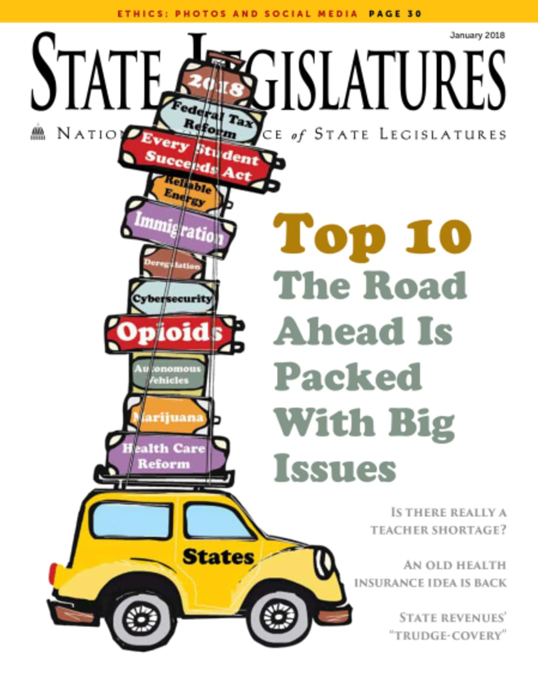Cover of the January 2018 issue