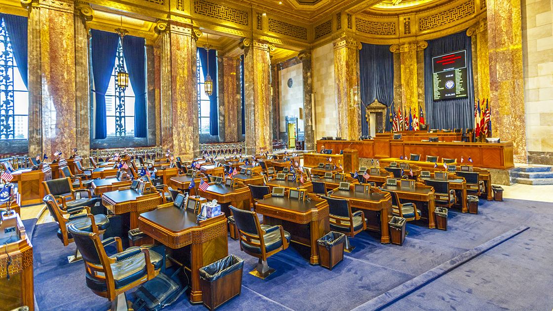the Louisiana Senate chamber