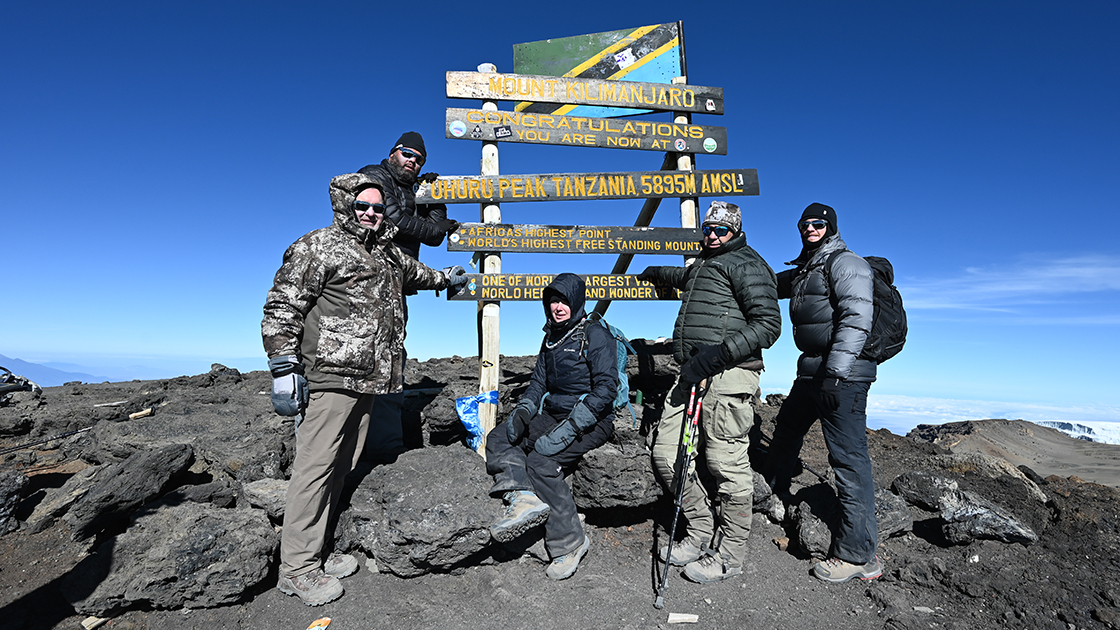 Team Nebraska atop Mount Kilimanjaro in Tanzania