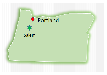 Map Portland, Ore.