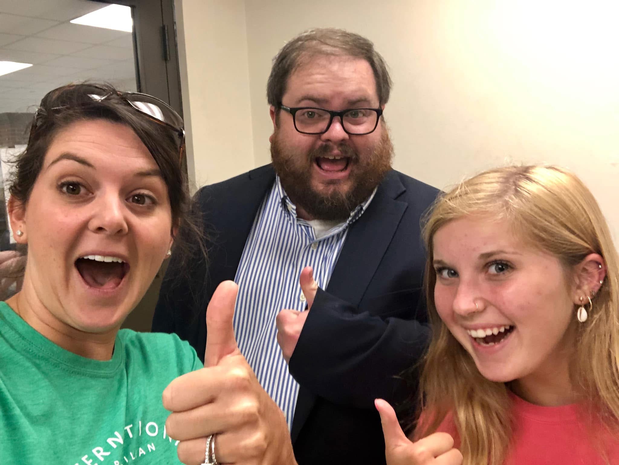 From left: Stephanie Glines, Clifford McCollum and Ava Glines From left: Stephanie Glines, Clifford McCollum and Ava Glines